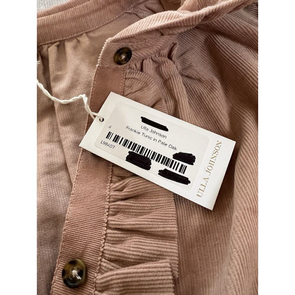 Ulla Johnson Frankie Tunic in Pale Oak Long Sleeve Blouse Top Size 4 NWT - Picture 4 of 9